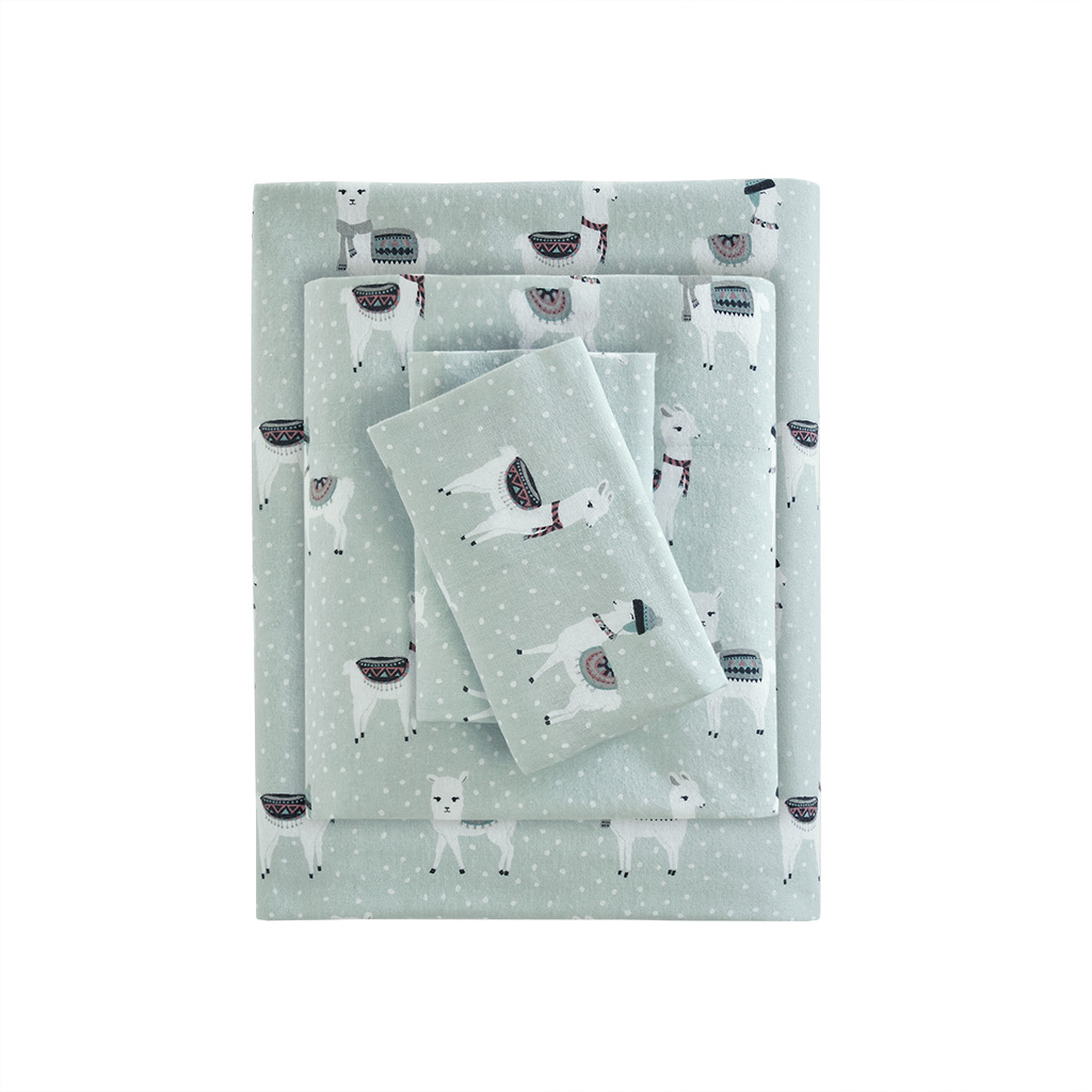 Cozy Cotton Flannel Printed Sheet Set