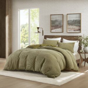 Lyon Waffle Washed Duvet Set from Woolrich in  Green. Lyon Waffle Washed Duvet Set from Woolrich in  Green. Lyon Waffle Washed Duvet Set from Woolrich in  Green. Lyon Waffle Washed Duvet Set from Woolrich in  Green. Lyon Waffle Washed Duvet Set from Woolrich in  Green.