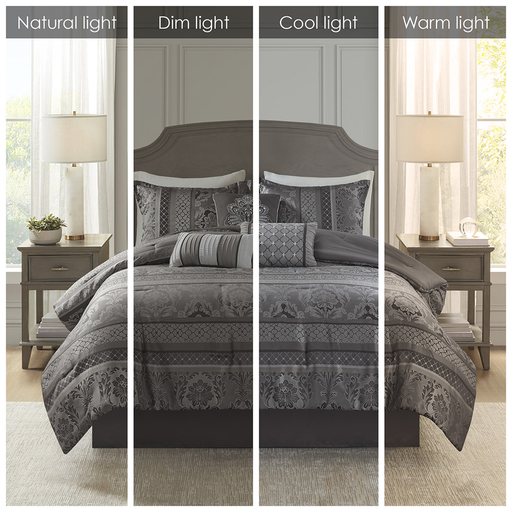 Bellagio 7 Piece Jacquard Comforter Set