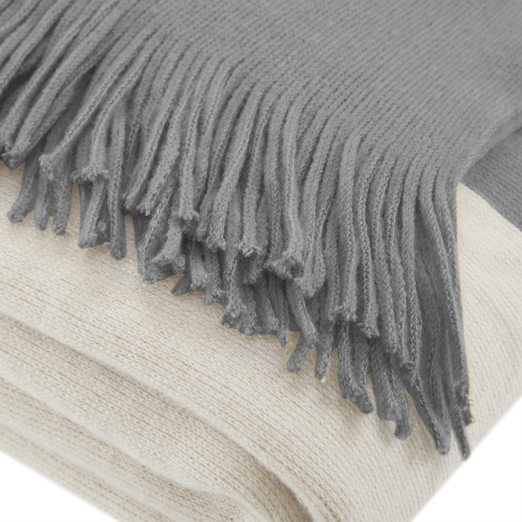 Stockholm Color Block Faux Cashmere Throw