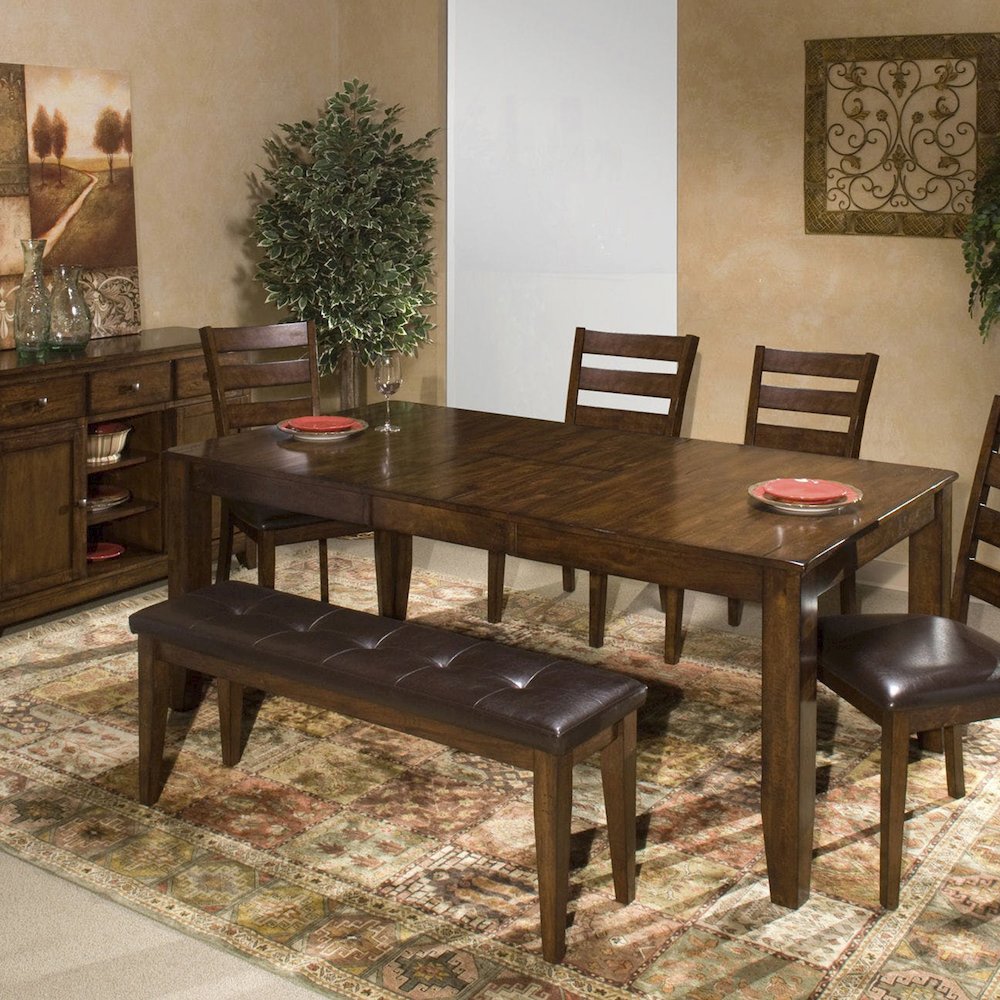 50″ Bench w/Cushion in Raisin