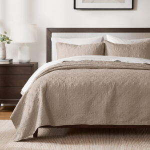 Quebec Reversible Quilt Set from Madison Park in  Khaki. Quebec Reversible Quilt Set from Madison Park in  Khaki. Quebec Reversible Quilt Set from Madison Park in  Khaki. Quebec Reversible Quilt Set from Madison Park in  Khaki. Quebec Reversible Quilt Set from Madison Park in  Khaki.