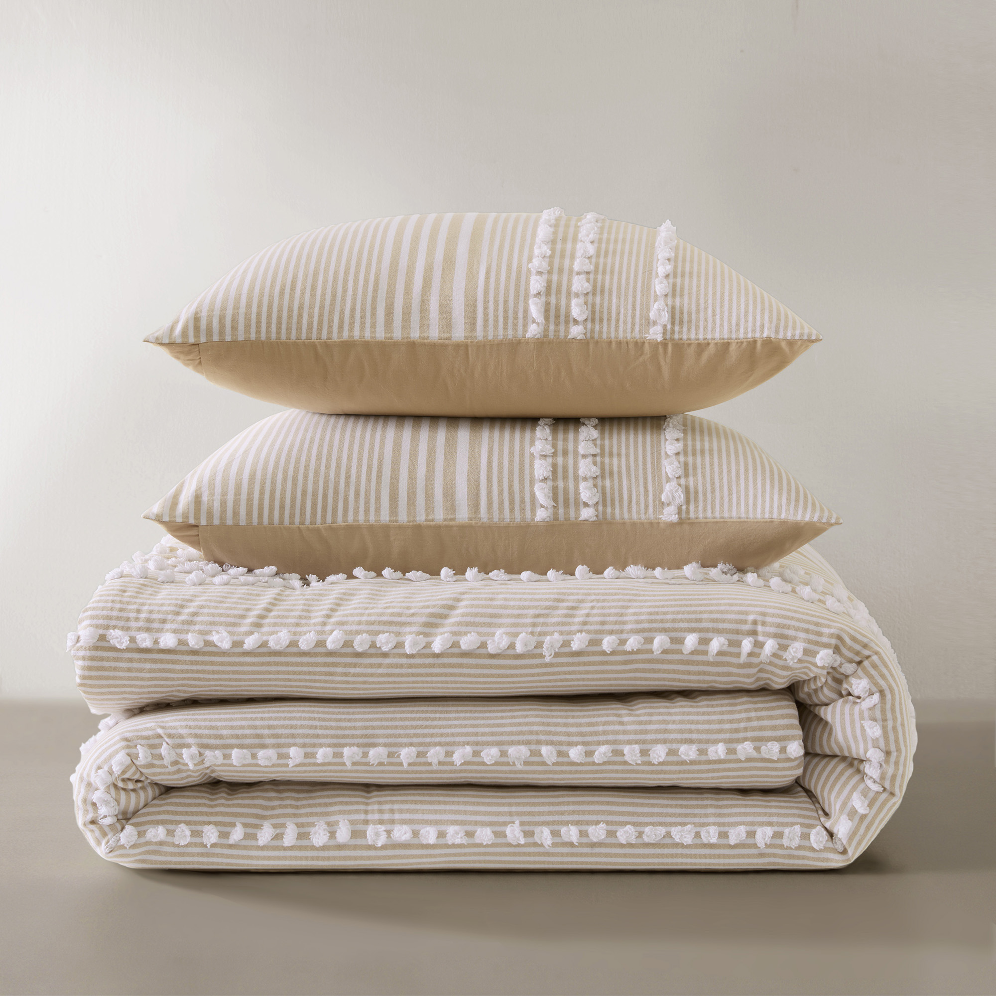 Anslee 3 Piece Cotton Yarn Dyed Comforter Set
