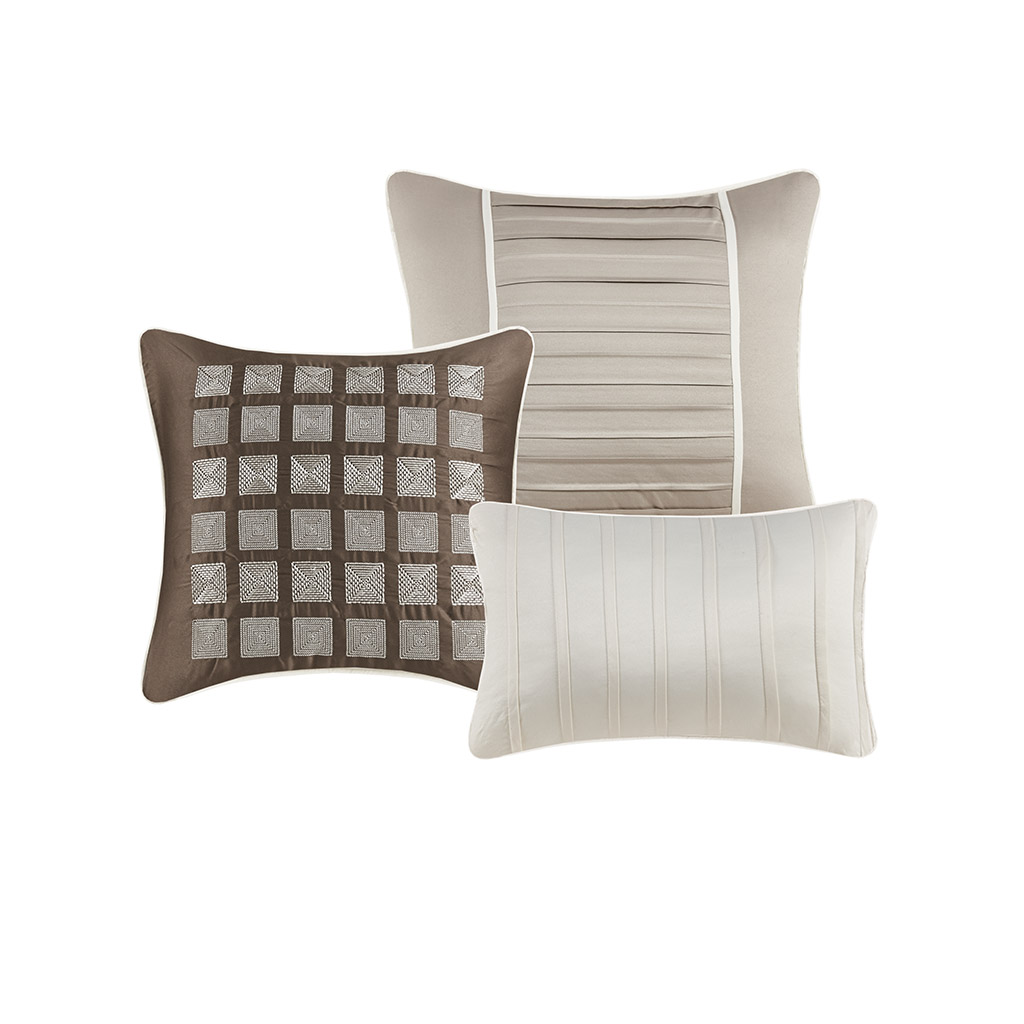 Trinity 7 Piece Polyester Charmeuse Comforter Set