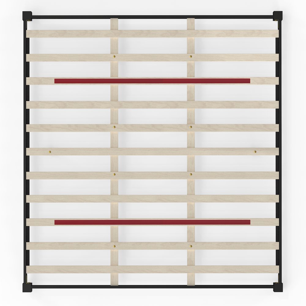 Serene Farmhouse Style King Wood Bed Frame – Black