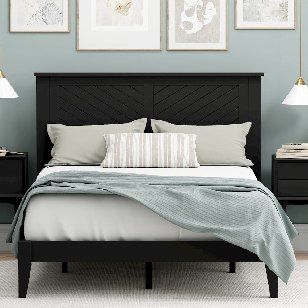 Prescott Solid Wood Full Platform Bed