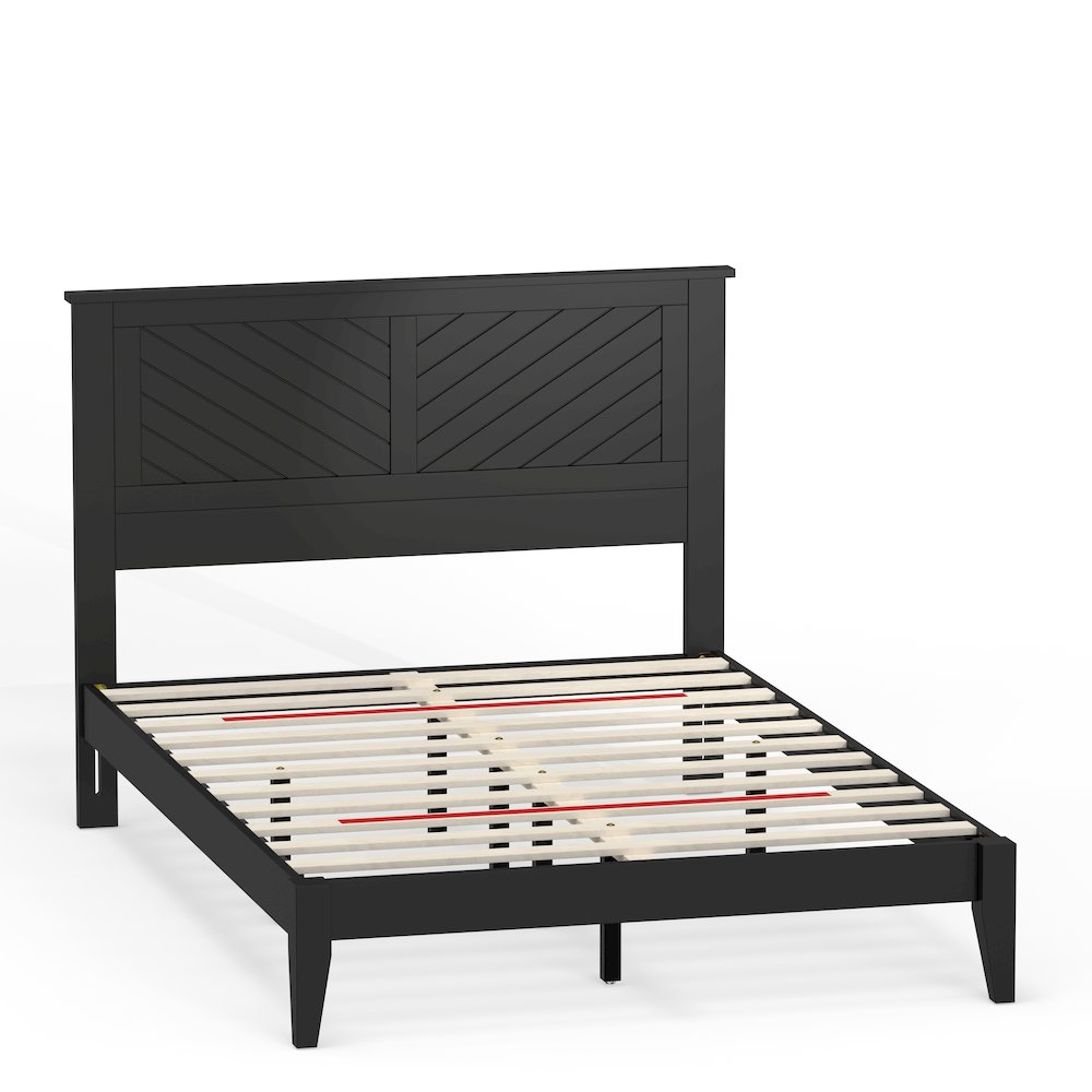 Prescott Solid Wood Full Platform Bed