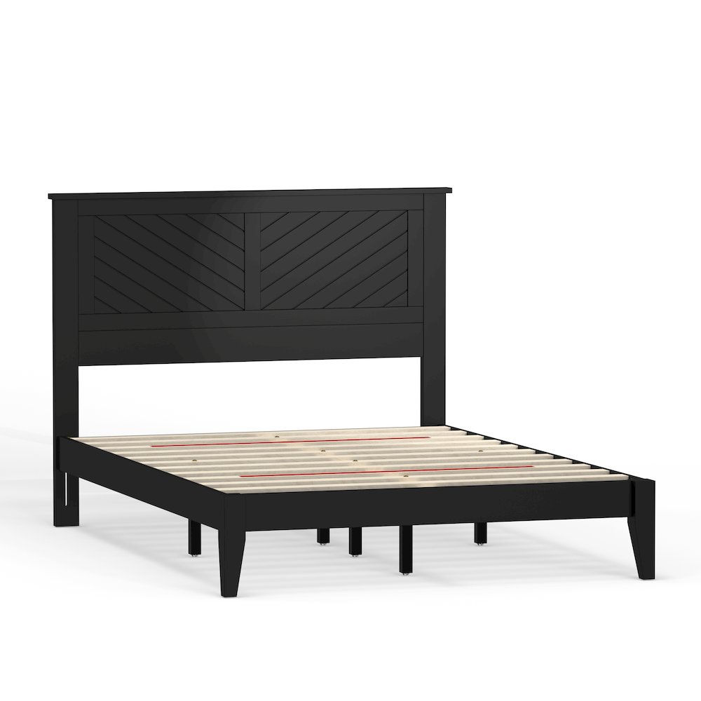 Prescott Solid Wood Full Platform Bed