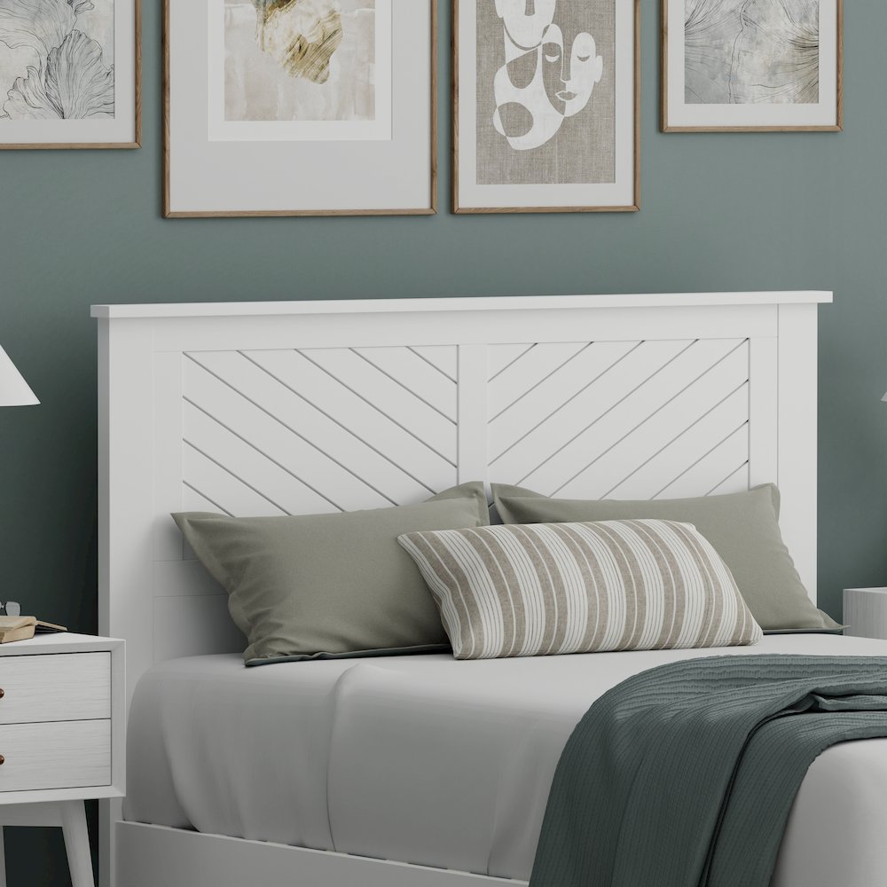 Corbie Solid Wood Full Headboard with Chamfer