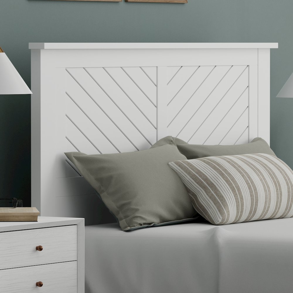 Corbie Solid Wood Full Headboard with Chamfer
