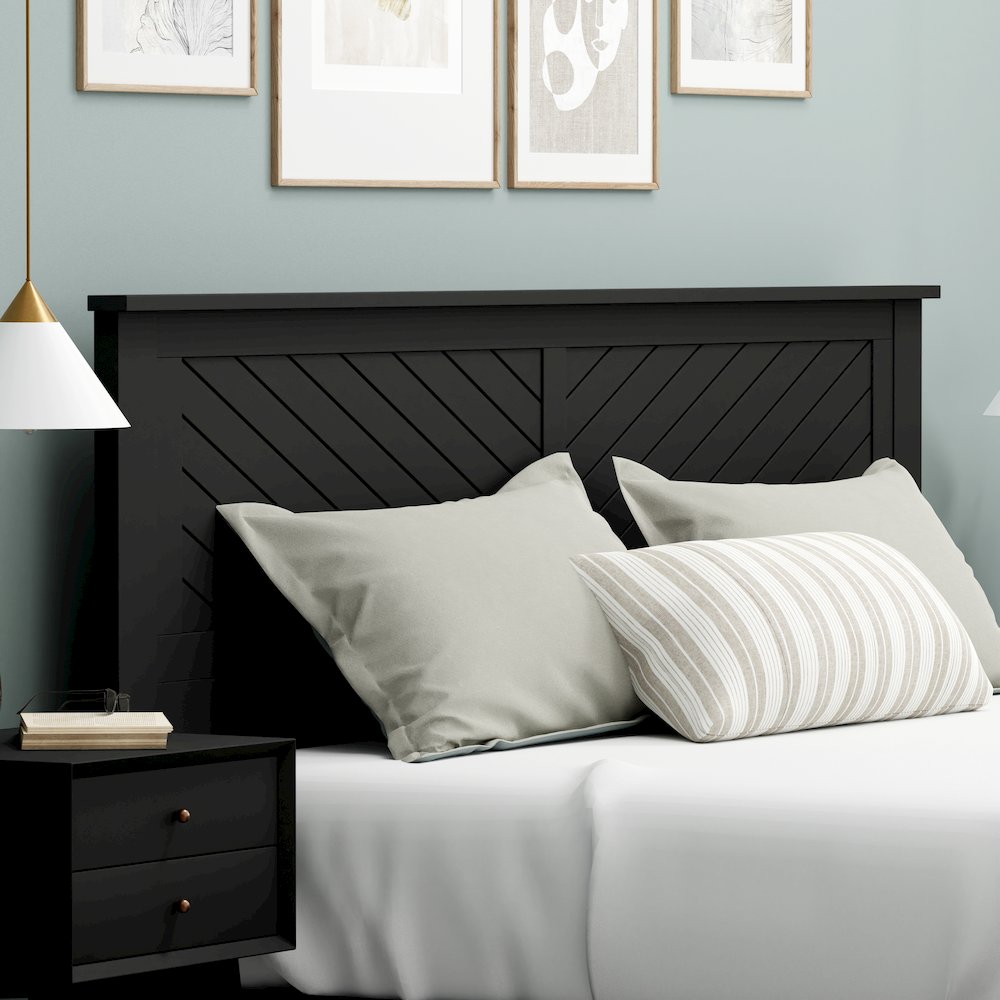 Corbie Solid Wood King Headboard with Chamfer
