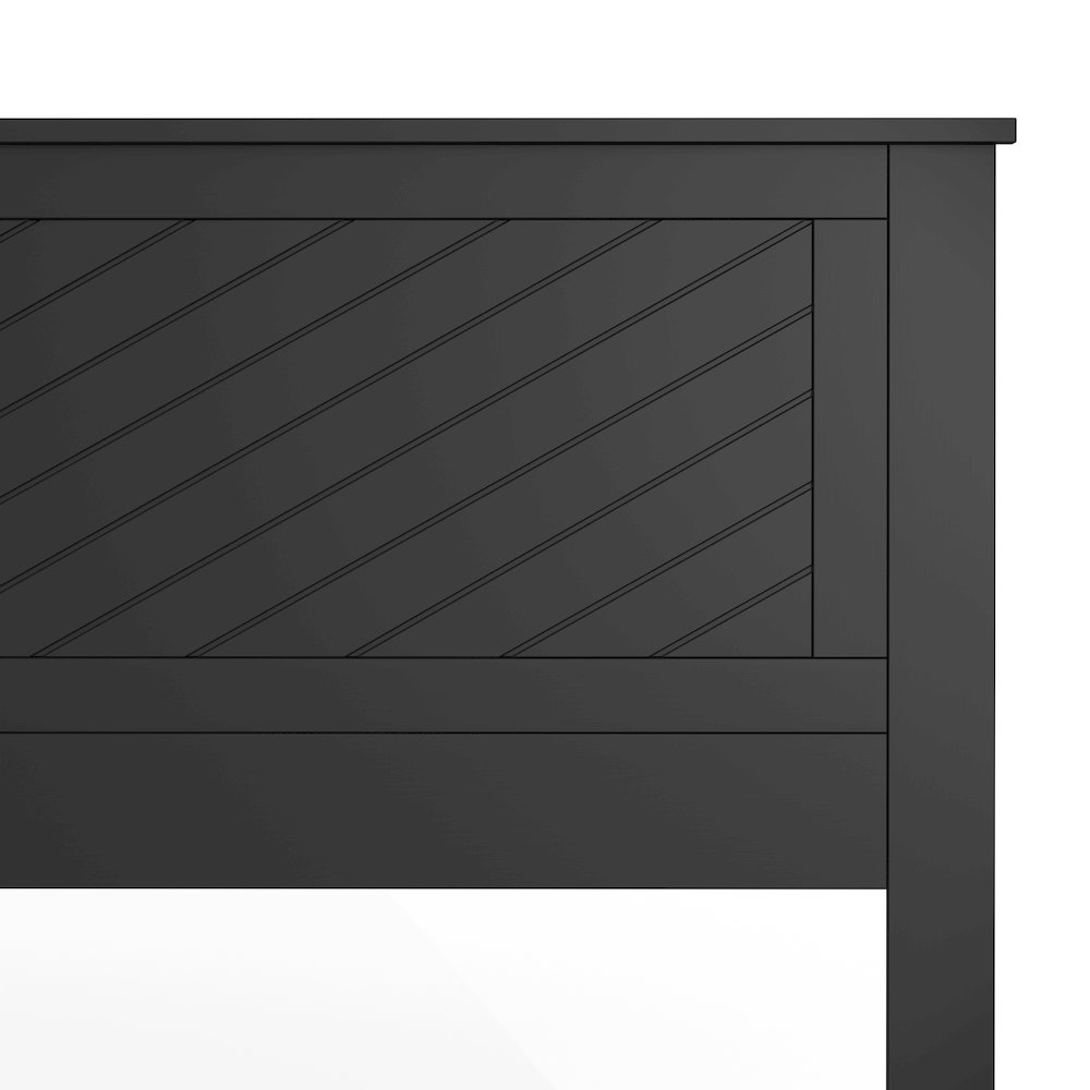 Corbie Solid Wood King Headboard with Chamfer
