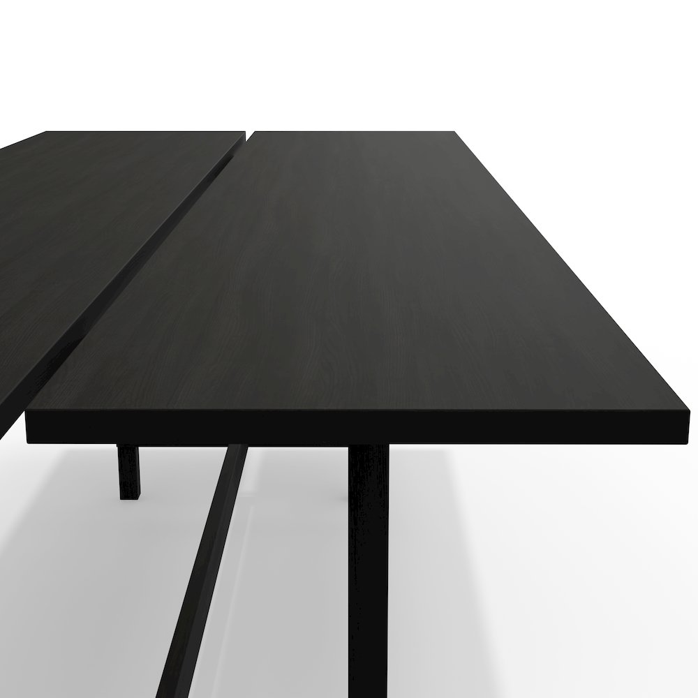 Jaslyn Split Top Dining Table – Black