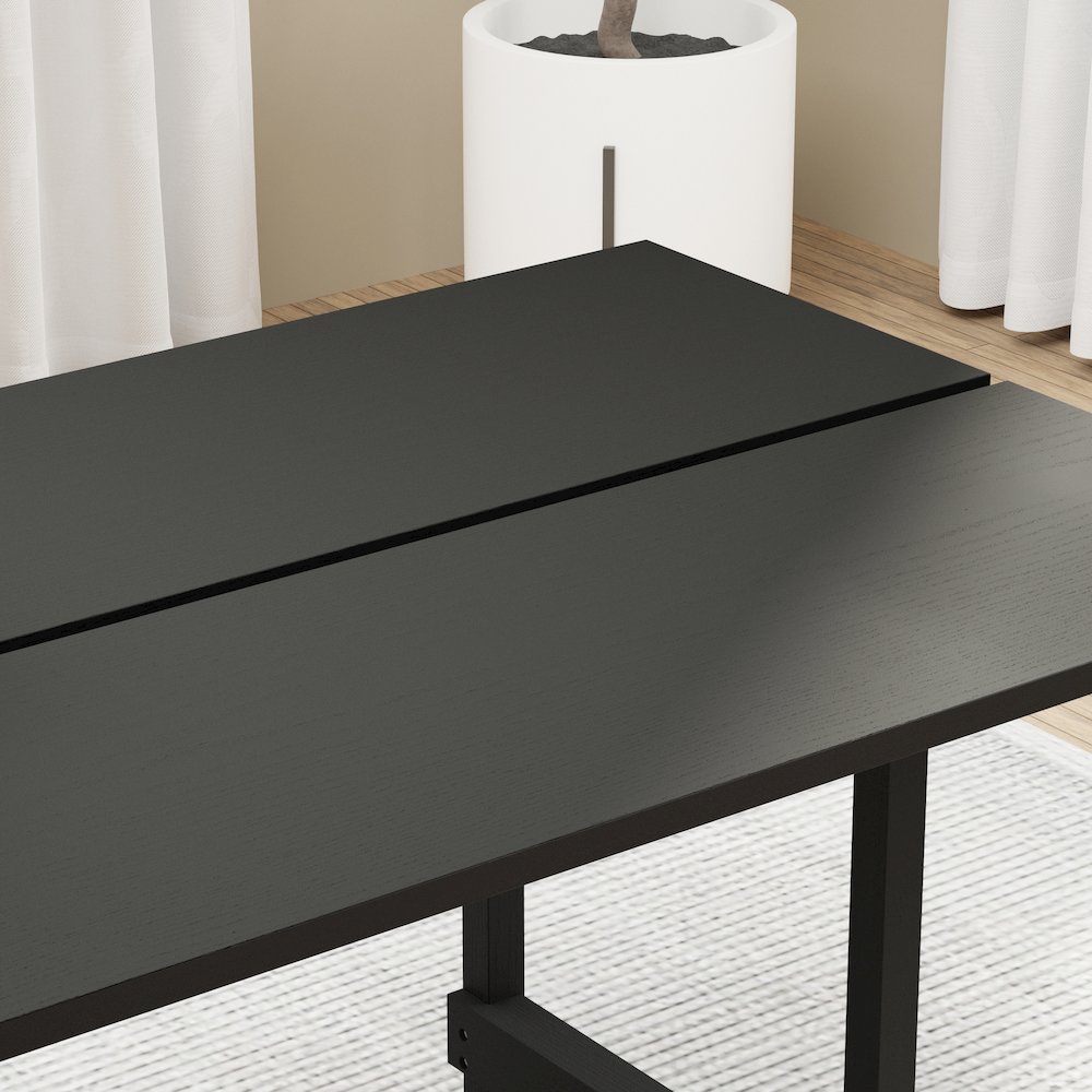 Jaslyn Split Top Dining Table – Black
