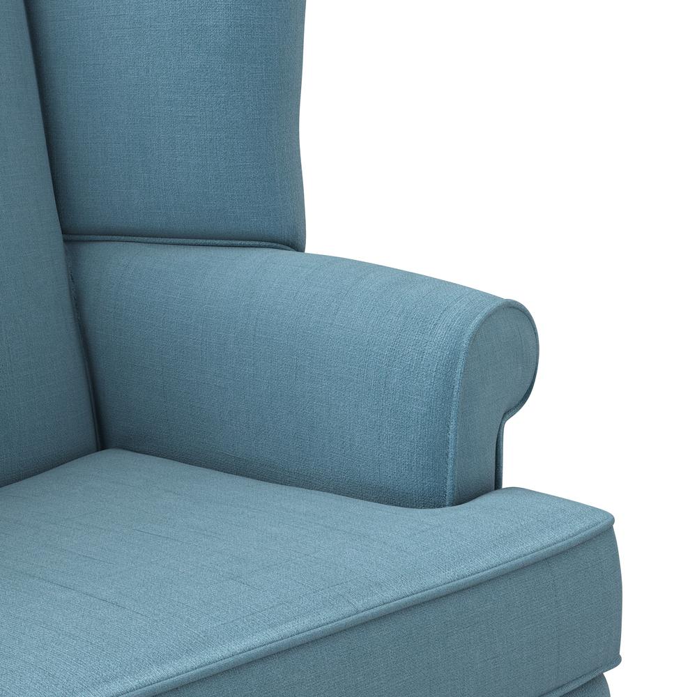 Erin Blue Wing Back Chair
