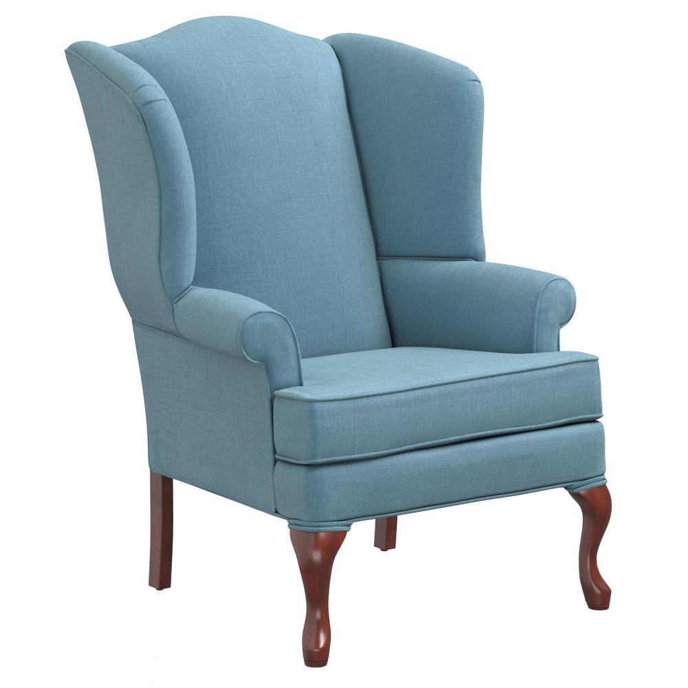 Erin Blue Wing Back Chair