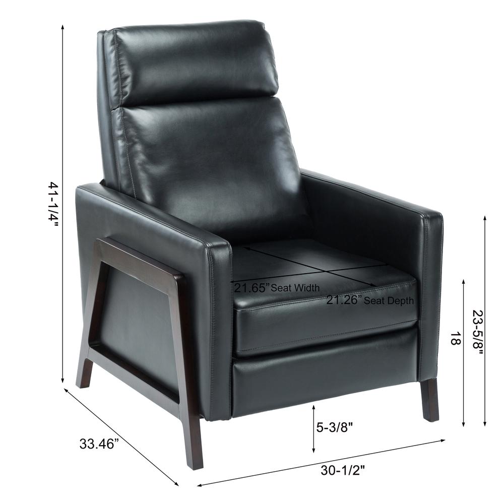 Maxton Push Back Recliner – Black