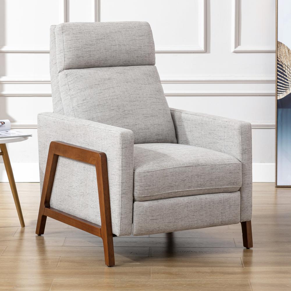 Veneto Push Back Recliner in Performance Fabric – Sea Oat