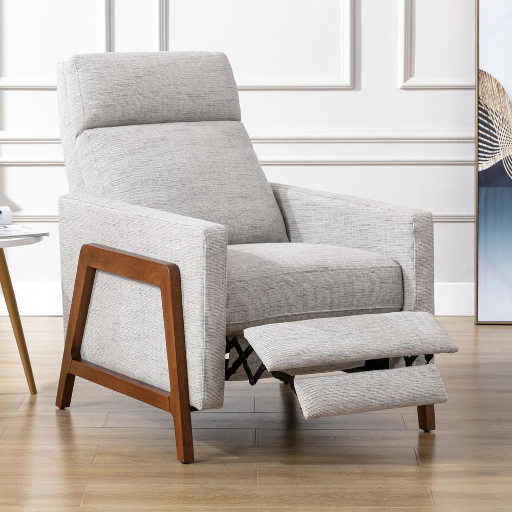 Veneto Push Back Recliner in Performance Fabric – Sea Oat