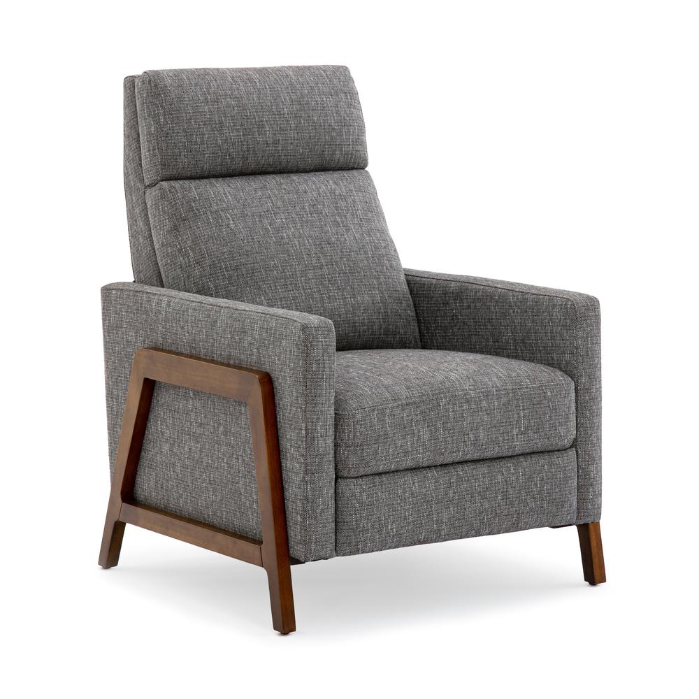 Veneto Push Back Recliner in Performance Fabric – Ashen Grey
