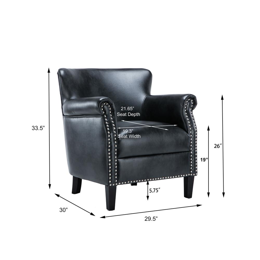 Holly Charcoal Club Chair