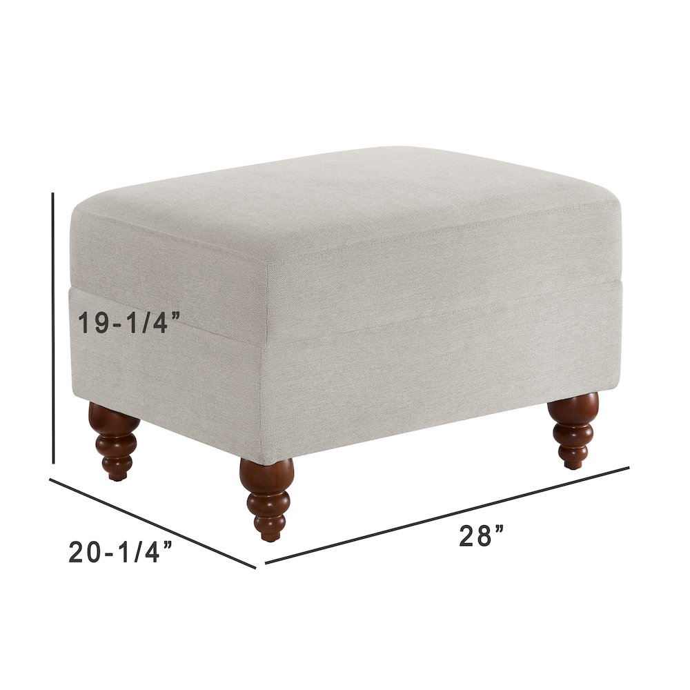 Clarendon Sea Oat Chair and Ottoman
