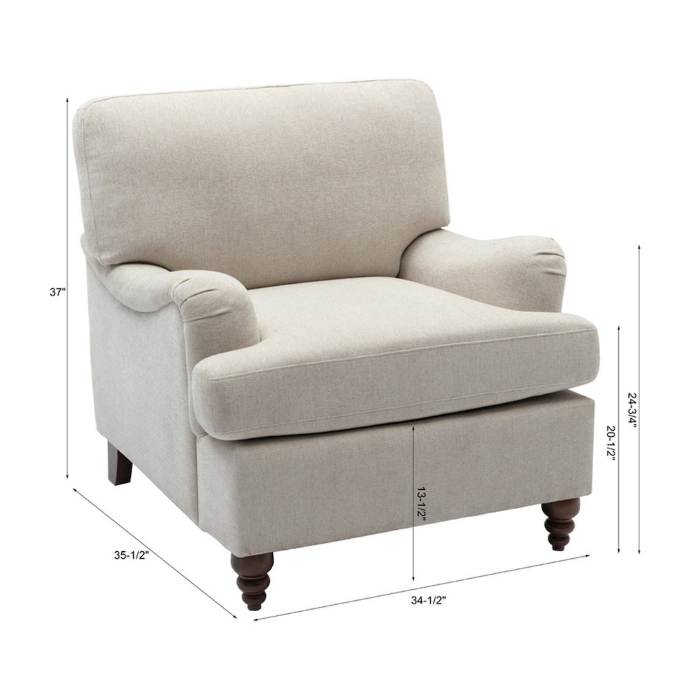 Clarendon Sea Oat Chair and Ottoman