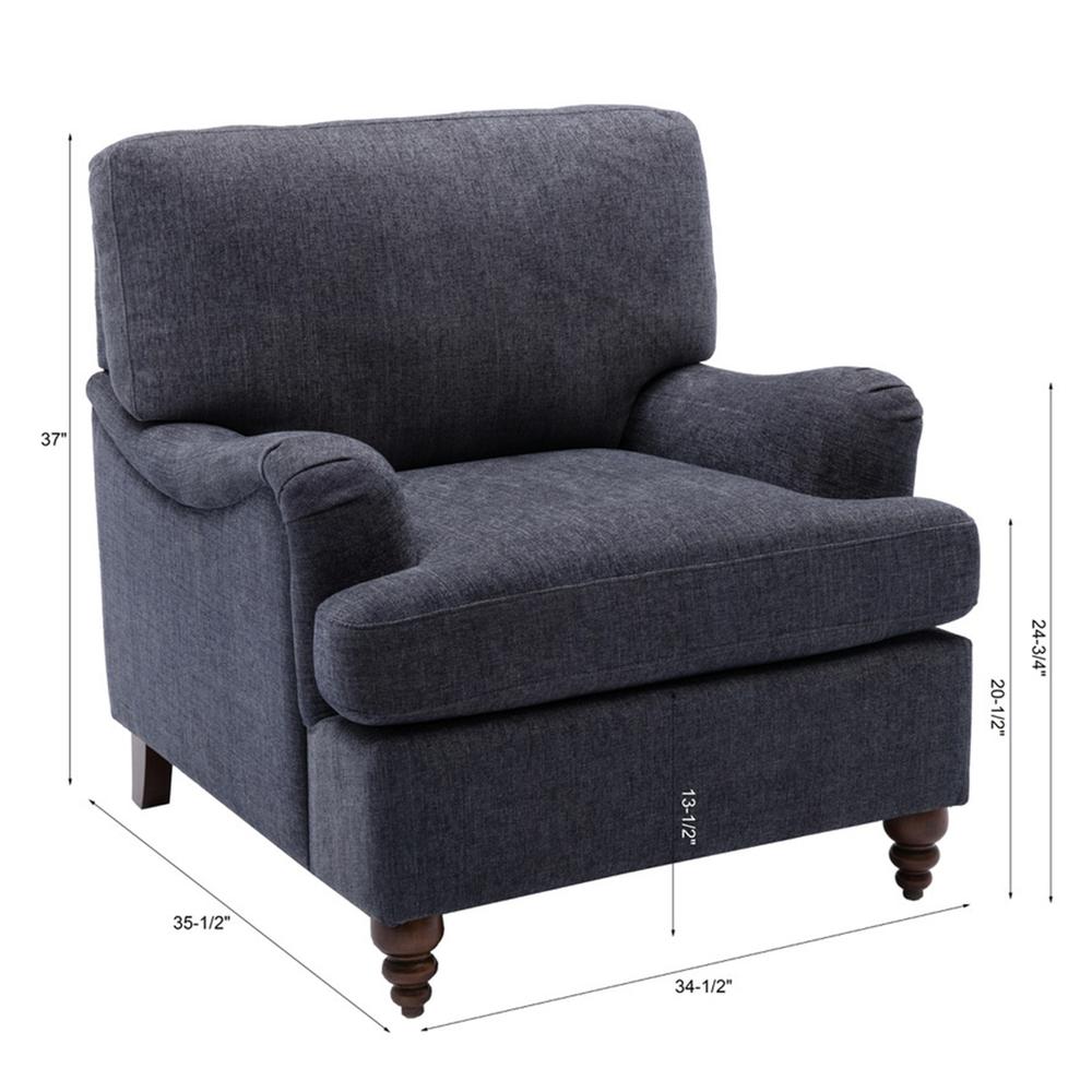 Clarendon Arm Chair – Navy