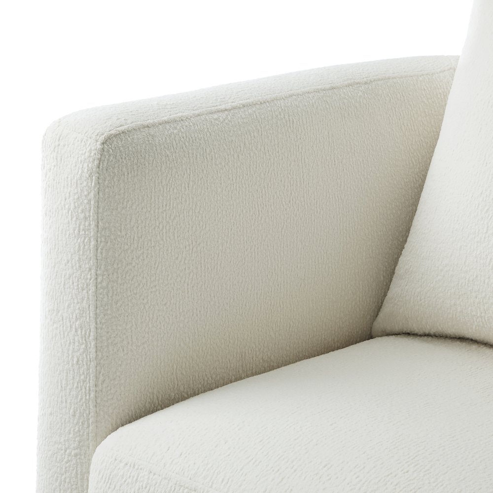 Sheldon Ivory Performance Fabric Swivel Barrel Chair