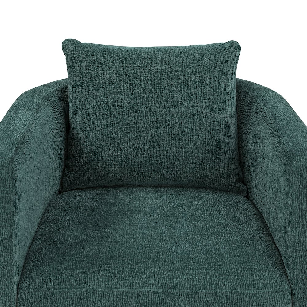 Sheldon Peacock Swivel Barrel Chair