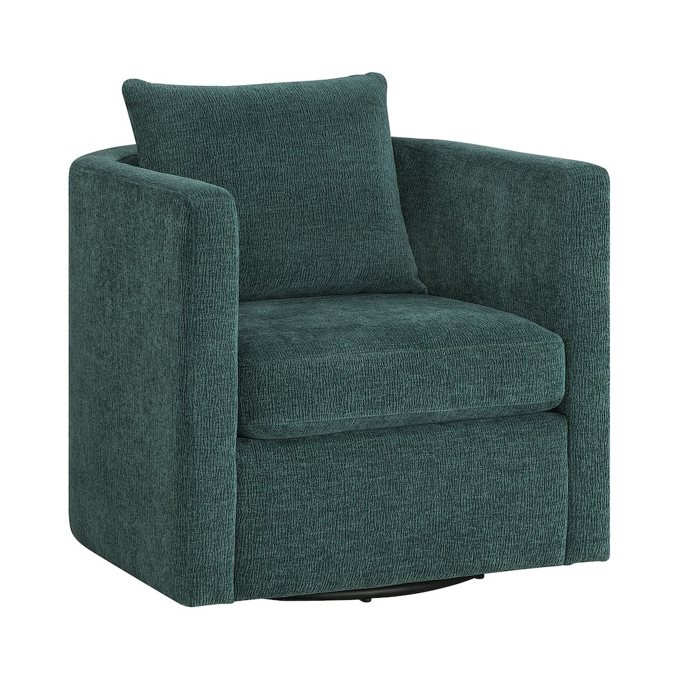 Sheldon Peacock Swivel Barrel Chair