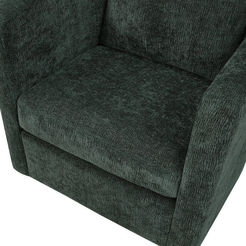 Sheldon Kelly Green  Swivel Barrel Chair