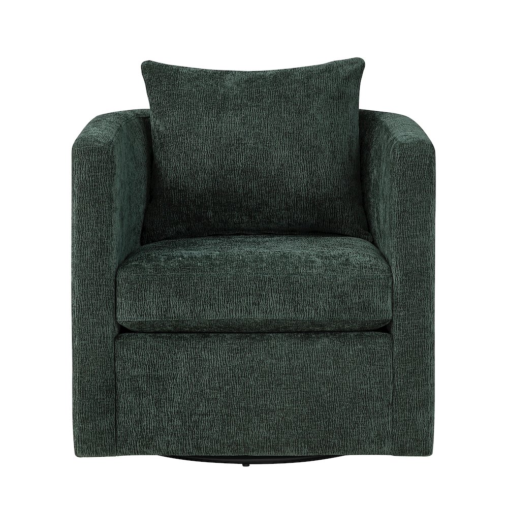 Sheldon Kelly Green  Swivel Barrel Chair