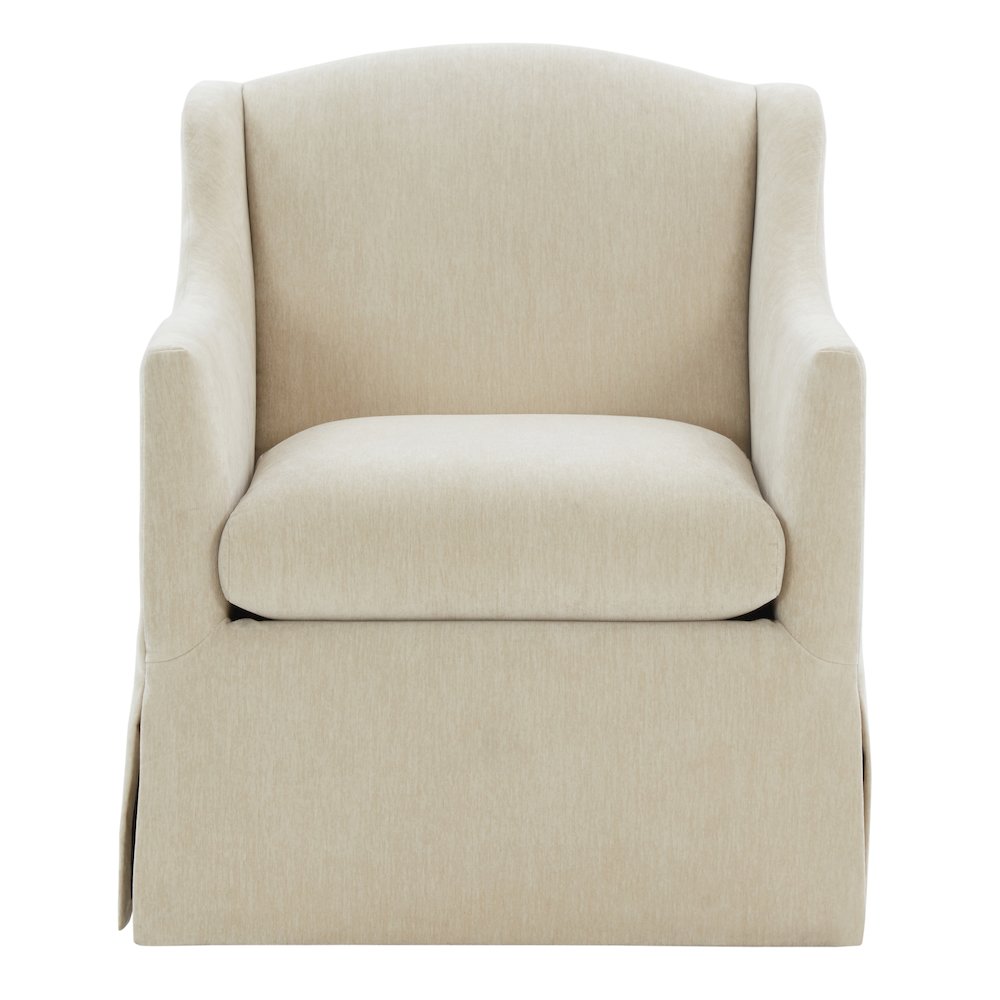Ludlow Skirted Swivel Accent Chair – Birch