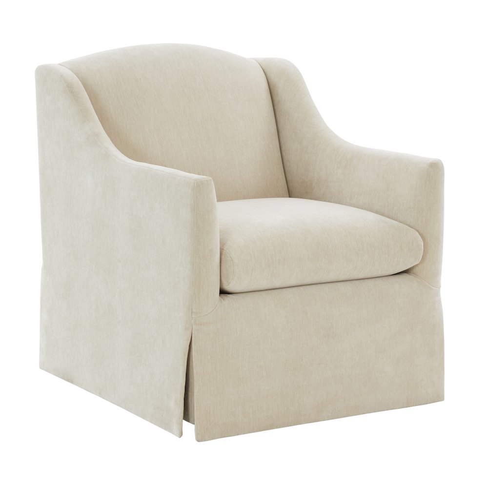 Ludlow Skirted Swivel Accent Chair – Birch