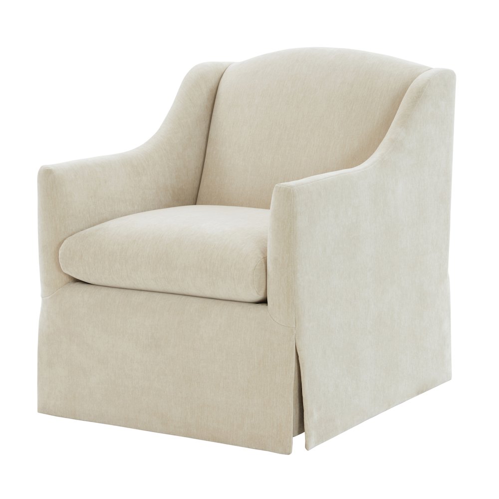 Ludlow Skirted Swivel Accent Chair – Birch