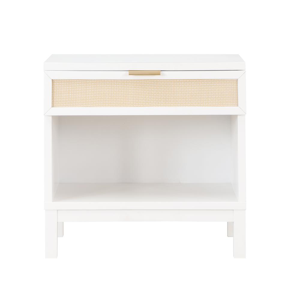 Bayport Cane 1 Drawer Nightstand