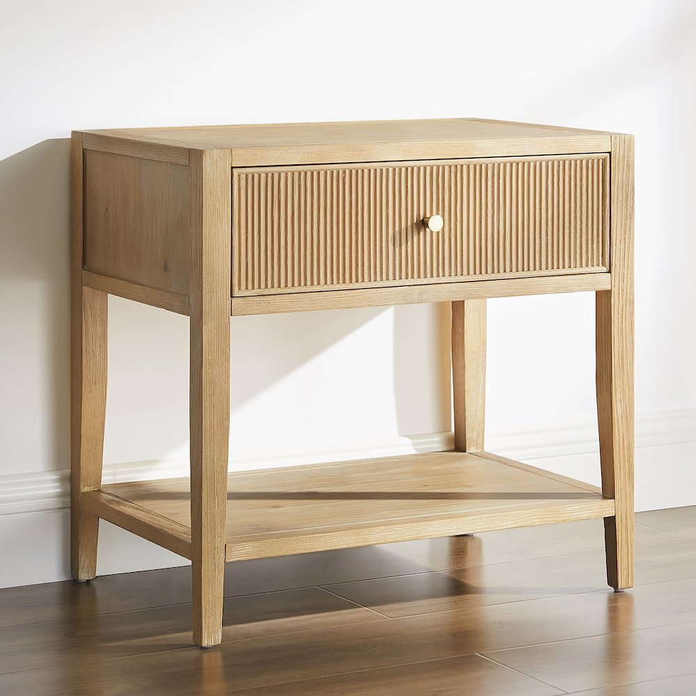 Flores Natural 1-drawer Nightstand