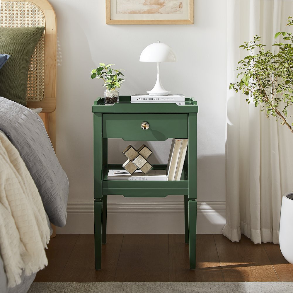 Finchley Vintage Green 1-drawer Nightstand