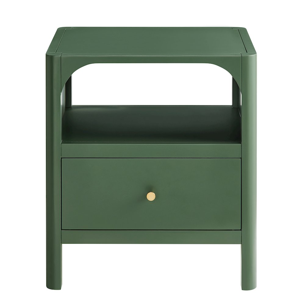 Wallis 1-drawer Nightstand in Vintage Green