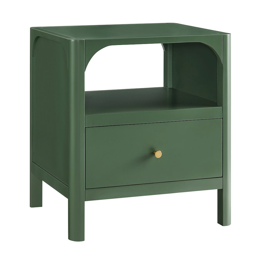 Wallis 1-drawer Nightstand in Vintage Green