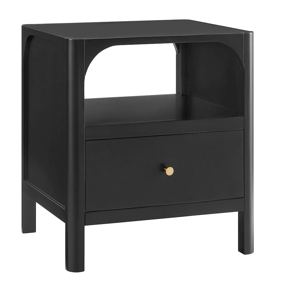 Wallis 1-drawer Nightstand in Black