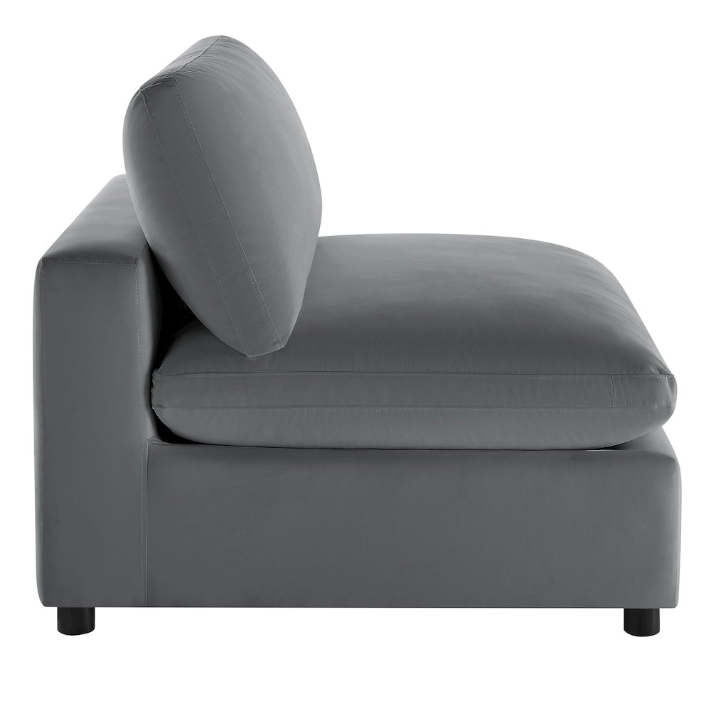 Casella Armless Slipper Chair – Charcoal
