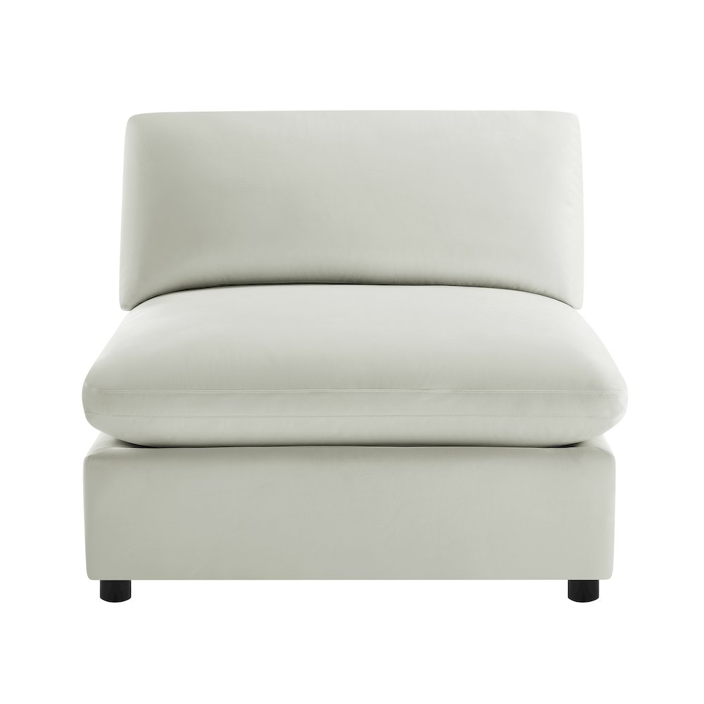 Casella Armless Slipper Chair – Ivory