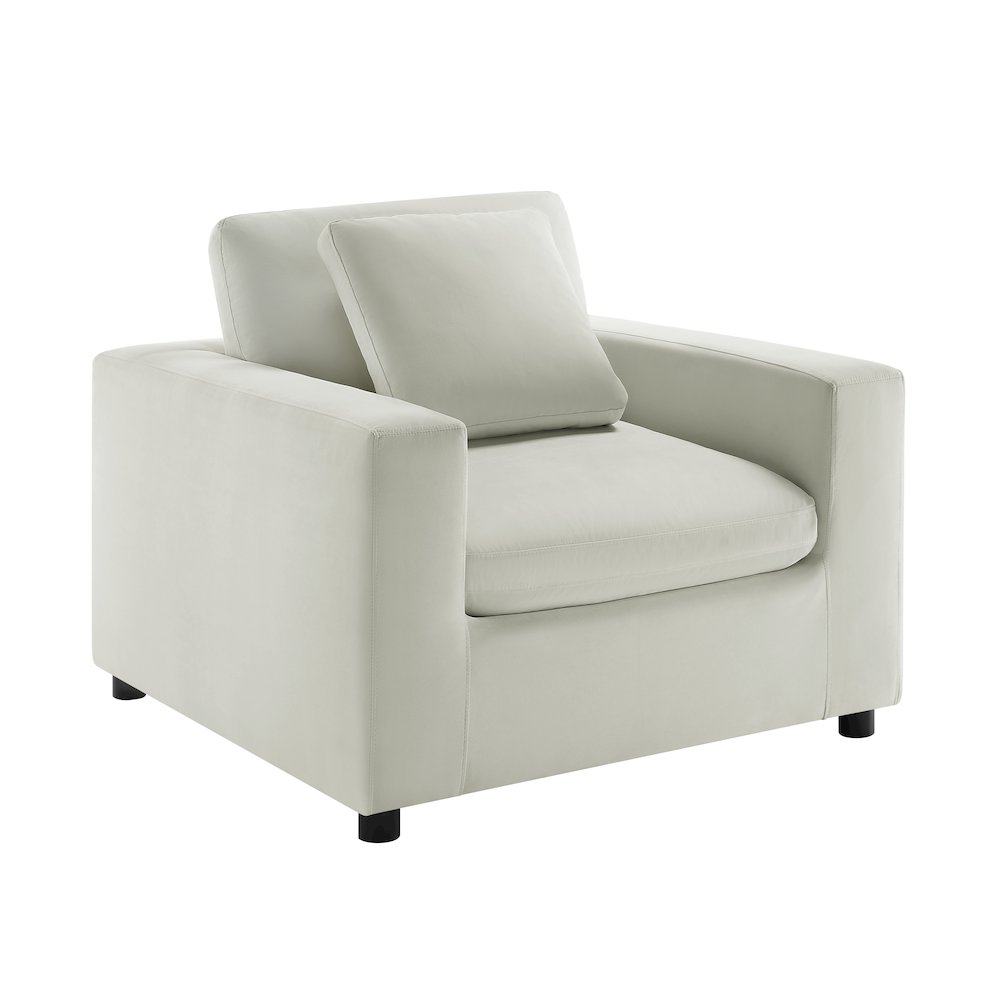 Casella Modern Armchair – Ivory