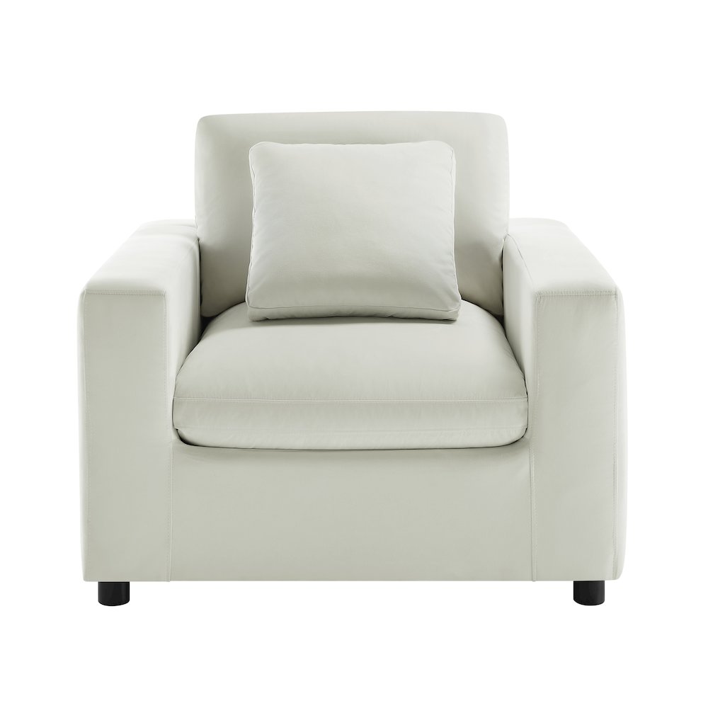 Casella Modern Armchair – Ivory