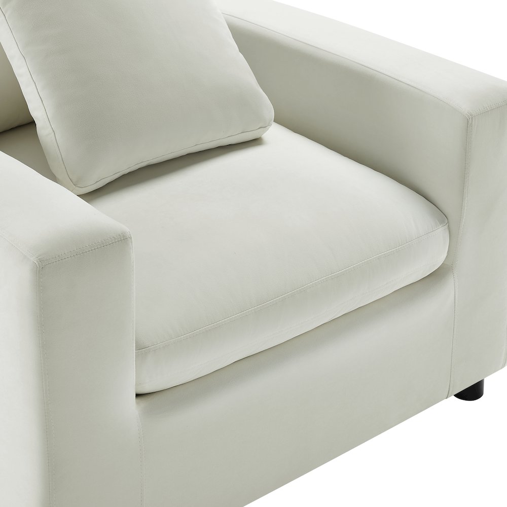 Casella Modern Armchair – Ivory