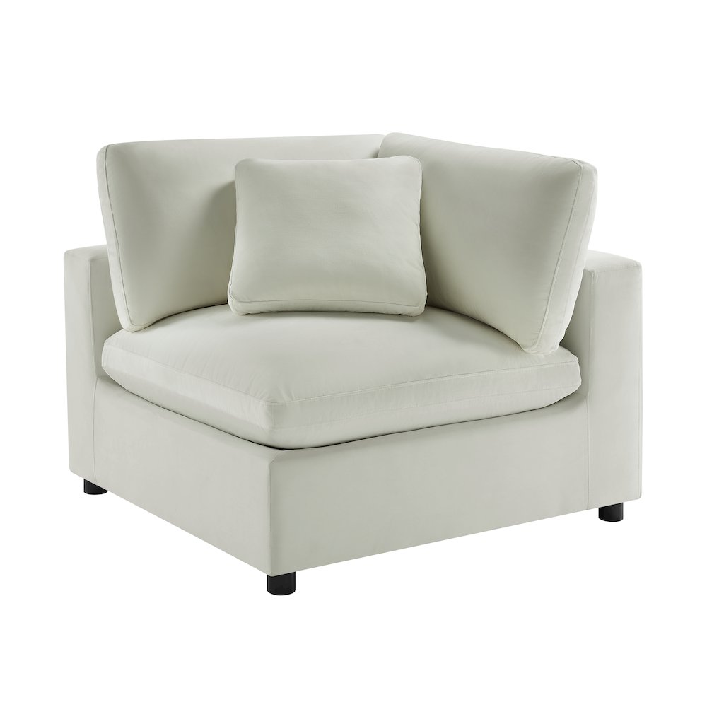 Casella Corner Wedge Chair – Ivory
