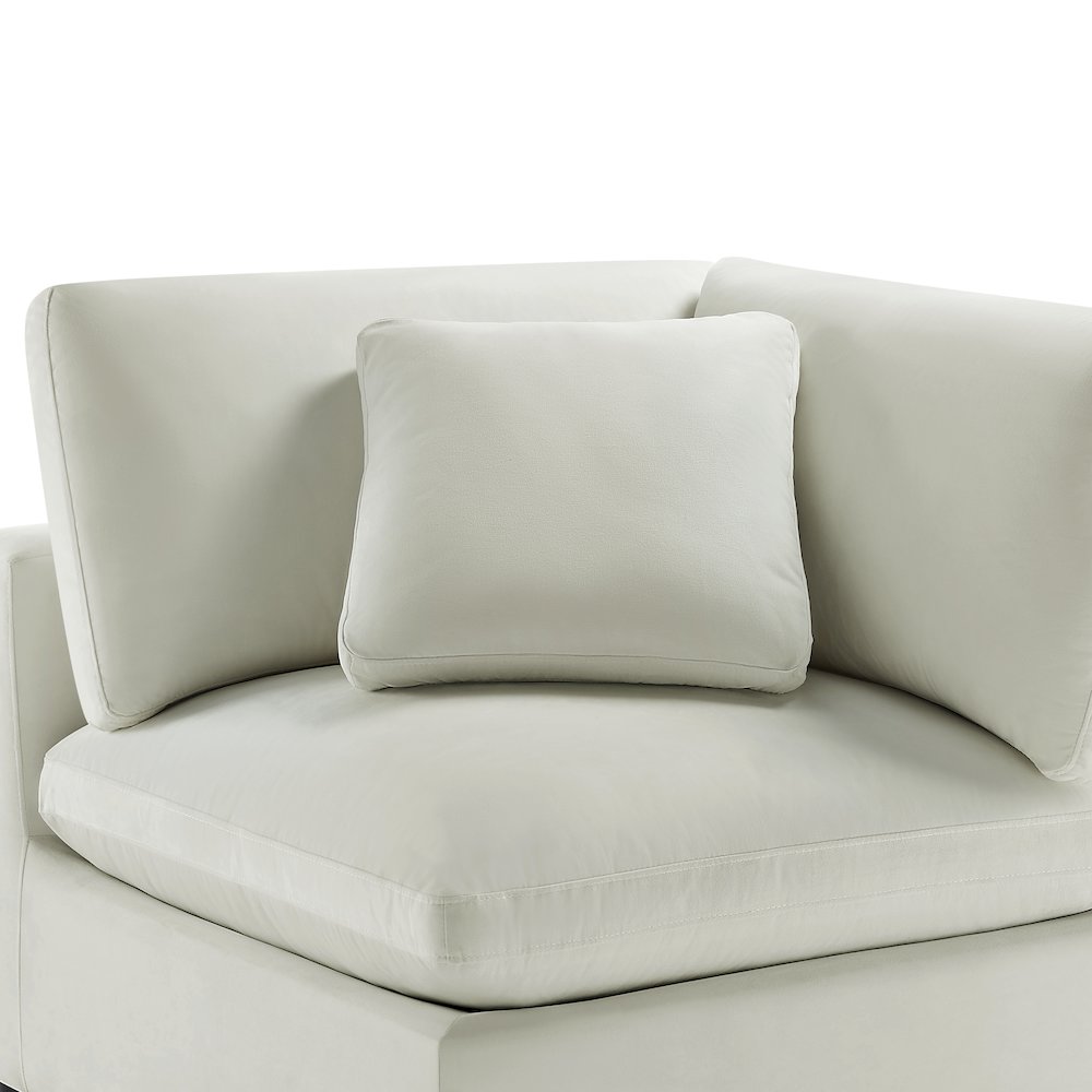 Casella Corner Wedge Chair – Ivory