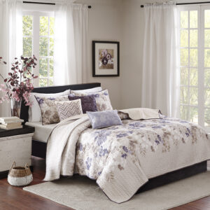 Luna 6 Piece Printed Quilt Set with Throw Pillows from Madison Park in  Taupe. Luna 6 Piece Printed Quilt Set with Throw Pillows from Madison Park in  Taupe. Luna 6 Piece Printed Quilt Set with Throw Pillows from Madison Park in  Taupe. Luna 6 Piece Printed Quilt Set with Throw Pillows from Madison Park in  Taupe. Luna 6 Piece Printed Quilt Set with Throw Pillows from Madison Park in  Taupe.